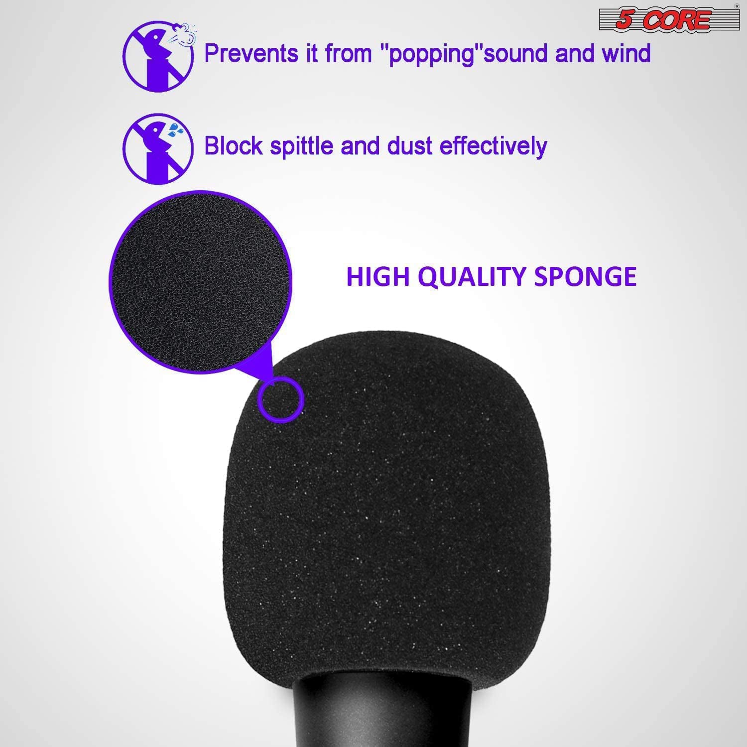 5Core Recording Microphone Podcast Bundle w Condenser Mic  Desk Stand  Foam Cover  Shock Mount (US-only)